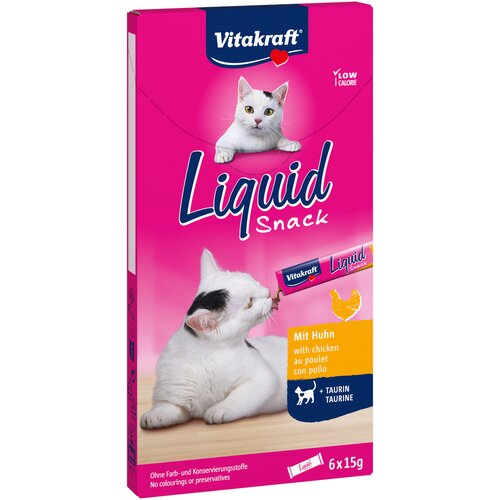 Vitakraft Cat Liquid Snack s pi&scaron;čancem & tavrinom - Varčno pakiranje: 24 x 15 g Cijene