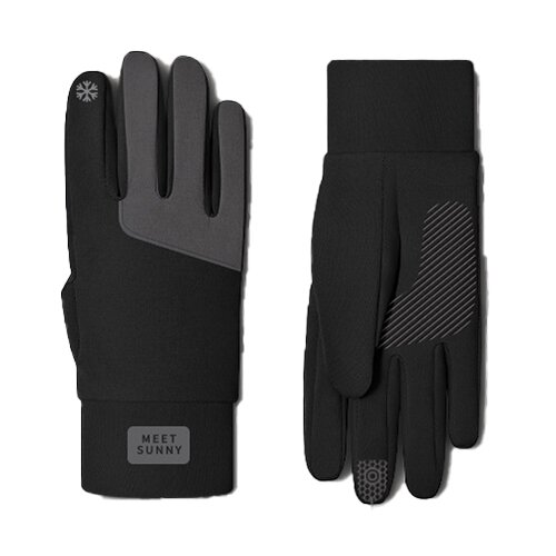 INF tople žametne rokavice iz jelenje kože black, (21638943) Slike