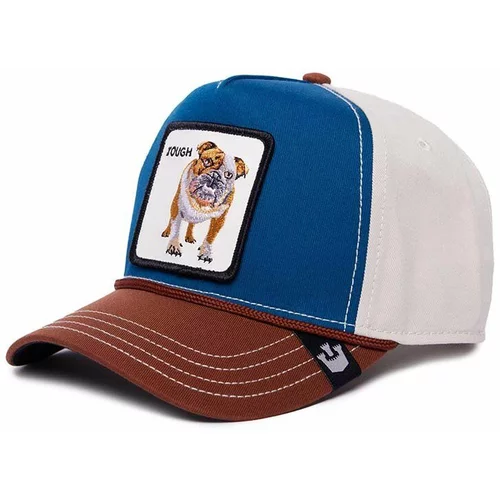 Goorin Bros Bombažna bejzbolska kapa Bully mornarsko modra barva, 101-1325