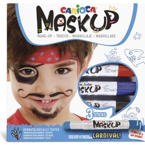 Carioca Maskup: Set za slikanje lica pirata s 3 boje Cene