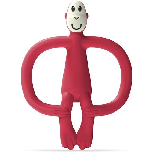 Matchstick monkey Monkey Teether grickalica za bebe sa četkicom 2 u 1 Red 1 kom Cijene