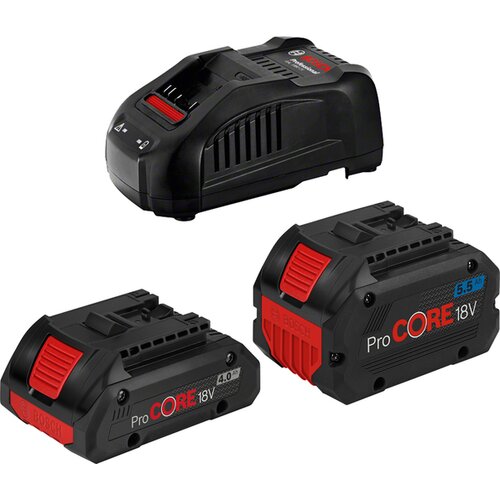 Bosch ProCORE Akku-Kit 18V 4,0 Ah + 5,5 Ah + GAL 1880 CV Cene