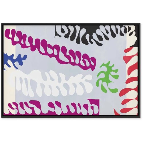  Slika - Henri Matisse &amp;ndash; Lagoon I (from Jazz) 90x60 U crnom drvenom okviru Slike