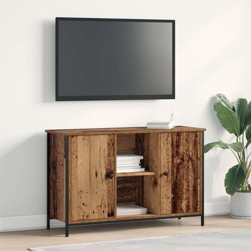 TV omarica Artisan hrast 101x35x65 cm inženirski les in jeklo, (22009767) Cene