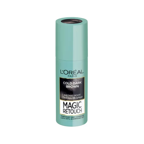L´Oréal Paris magic retouch instant root concealer spray sprej za pokrivanje narastka kose 75 ml nijansa cold dark brown