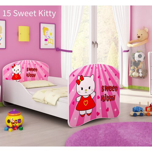  Dječji krevet ACMA s motivom 160x80 cm 15 Sweet Kitty Cene
