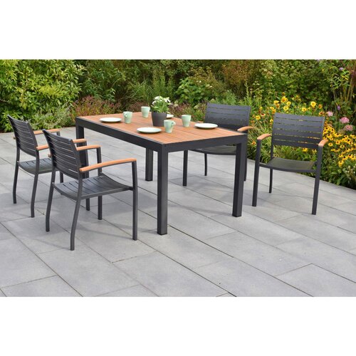 Gardenson VRTNA GARNITURA ASTROS aluminij barve grafita, naravne barve Slike