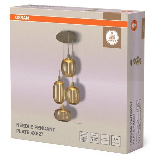 Osram Kabl za napajanje NEEDLE PENDANT 4xE27/25W/230V bež Slike
