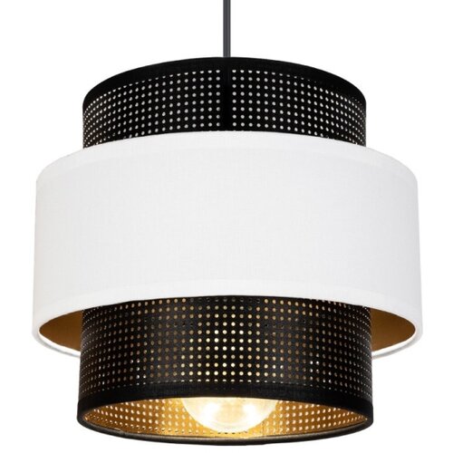  Visilica na sajli NESS 2xE27/60W/230V pauk crna/bela Slike