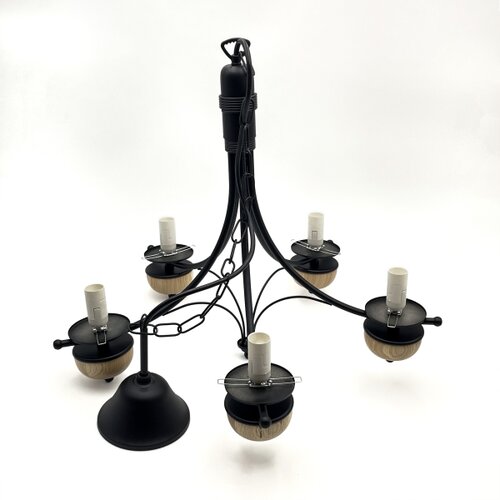  Brilagi - LED luster na lancu COTTAGE 5xE14/40W/230V bukva/smeđa Slike