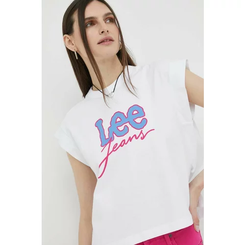 Lee Pamučna majica boja: bijela