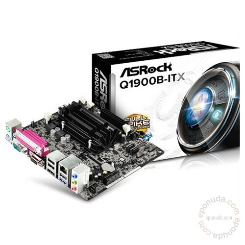 AsRock Q1900B-ITX - Intel Quad-Core J1900 (2GHz),2xDDR3-SODIMM,GLAN,RS232,LPT,VGA,HDMI,USB3.0,Mini-ITX matična ploča Slike