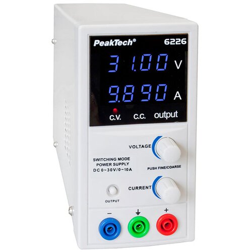 Peaktech napajanje 6226, 0-30vdc, 0-10adc Slike