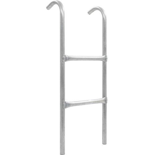 vidaXL Lestev za trampolin z 2 stopnicama jeklo srebrna 82,5 cm Cene