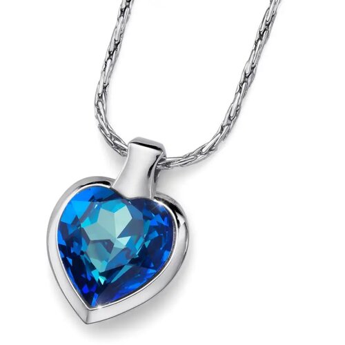 Oliver Weber Heart rhod. blue ogrlica 11616.BLU Slike