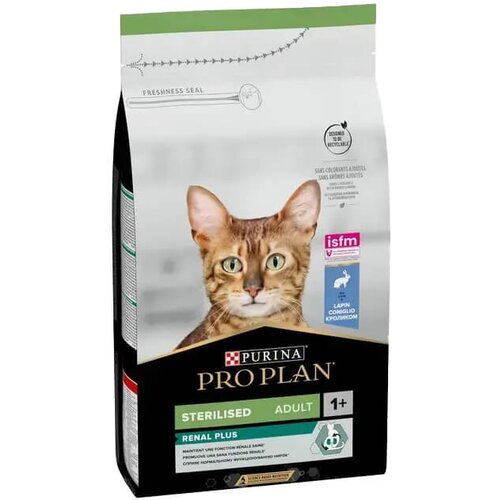 Purina PRO PLAN Sterilised Renal Plus Adult Rabbit - hrana za sterilisane odrasle mačke sa zečetinom (400g, 1,5kg, 10kg) 1,5kg Slike