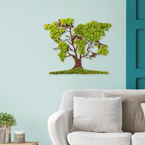 tree 2 green brown decorative wall accessory Slike