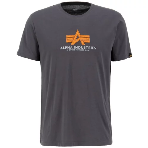 Alpha Industries Majica siva / narančasta