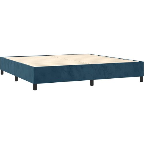  Krevet s oprugama i madracem tamnoplavi 200x200 cm bar&amp;scaron;unasti Slike