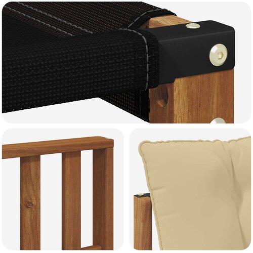  Set vanjskih sofa 6 kom. Prirodna i bež Smeđa 247 x 128,5 x 73 cm Slike