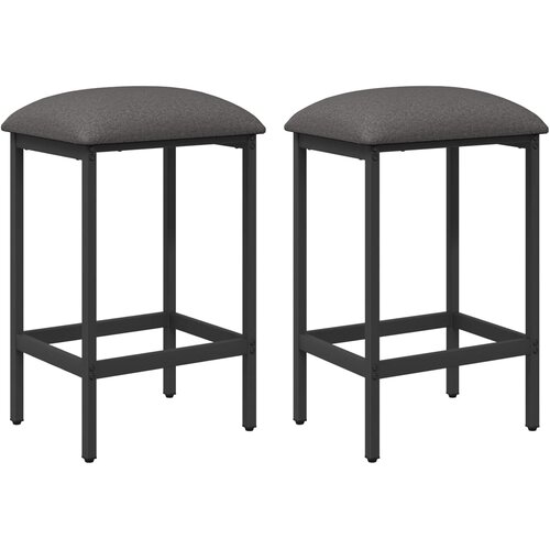  stolica 2 kom. Svjetlosiva 40 x 32 x 74 cm Slike