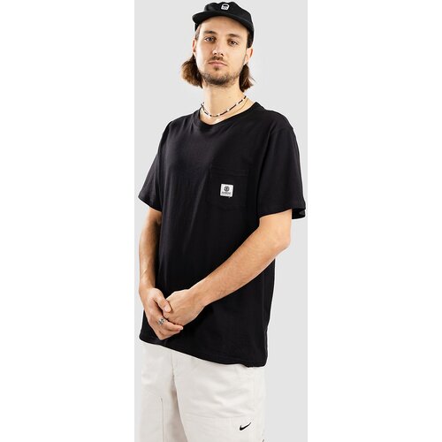 Element Basic Pocket Label T-shirt flint black Slike