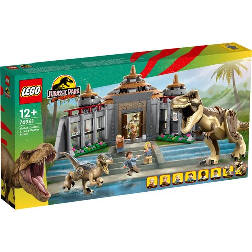 Lego Jurassic World&amp;trade; 76961 Sredi&amp;scaron;če za obiskovalce: napad tiranozavra in velociraptorja Slike