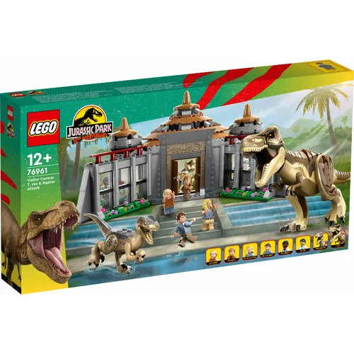 Lego Jurassic World™ 76961 Središče za obiskovalce: napad tiranozavra in velociraptorja