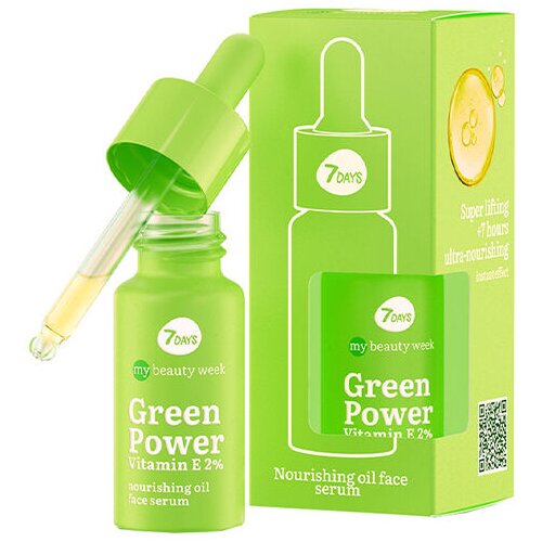 7 Days Nourishing serum za lice MBW, Green Power Vitamin E, 20ml Cene