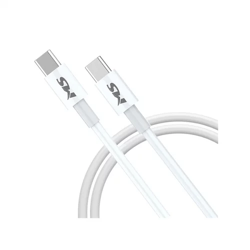 Ms CABLE USB-C - USB-C, PD 100W 1m, bijeli