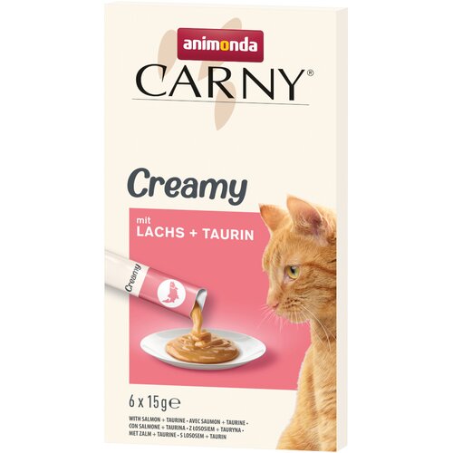 animonda Carny Adult Creamy - 6 x 15 g z lososom in tavrinom Cijene