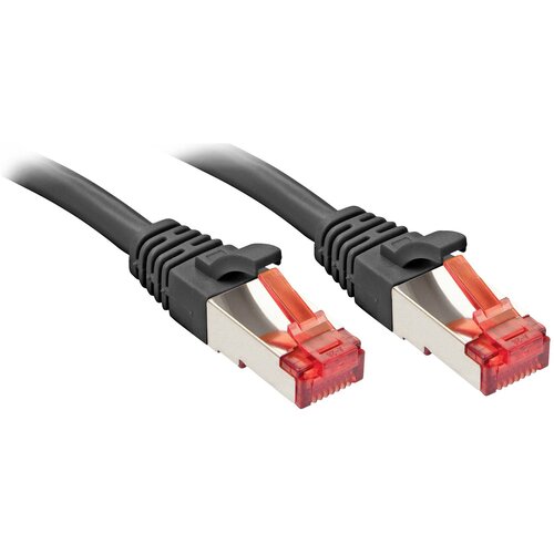 Lindy 47784 RJ45 omrežni kabel\, Patch kabel CAT 6 S/FTP 15.00 m črna 1 kos, (20419876) Cene