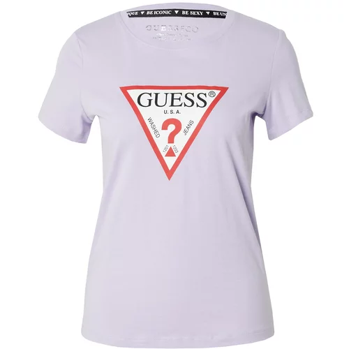 Guess Majica pastelno lila / rdeča / bela