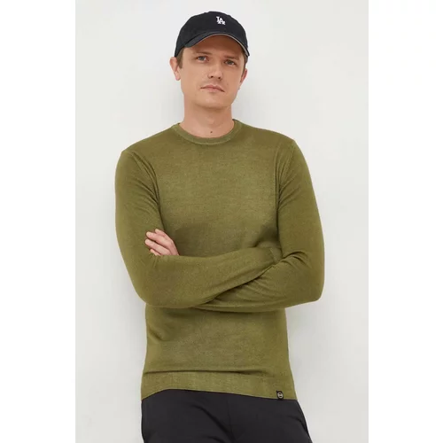 Colmar Vuneni pulover za muškarce, boja: zelena, lagani