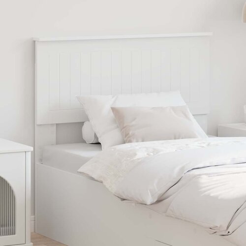 vidaXL Vzglavje z vzglavjem Bela 90 cm Konstruiran les Cene