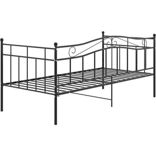 VidaXL okvir za krevet na razvlačenje crni metalni 90 x 200 cm Slike