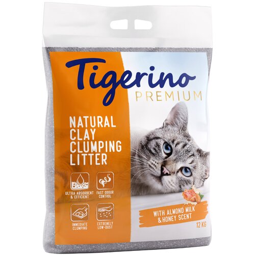 Tigerino Premium pijesak za mačke - miris bademova mlijeka i meda - 2 x 12 kg Cijene