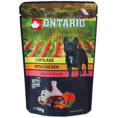 Ontario Dog - pi&scaron;čanec in hrustanec v juhi - 100 g 100 g Cene