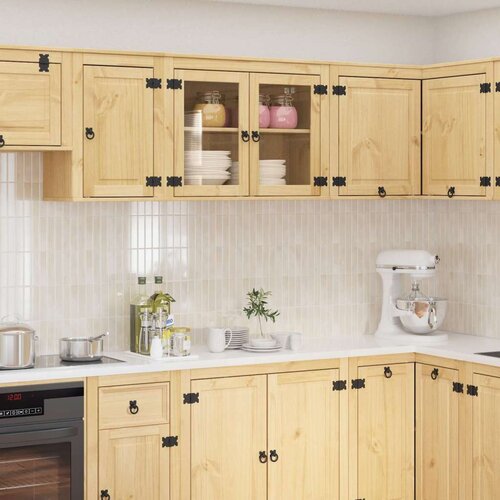  Cabinet s policom Med 60 x 32 x 40 cm Čvrsto borovo drvo Cijene