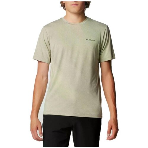 Columbia Majice s kratkimi rokavi TECH TRAIL CREW NECK II Zelena Slike