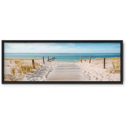  Slika - The Silence of the Sea 150x50 U crnom drvenom okviru Cene