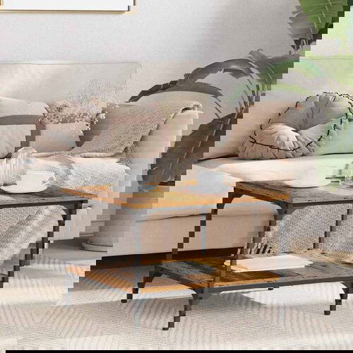 vidaXL Klubska miza Star les 55 x 55 x 40 cm Konstruiran les Cene