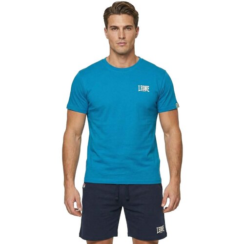 Leone 1947 Majice & Polo majice Man T-Shirt Short Sleeves Small Logo Modra Cene