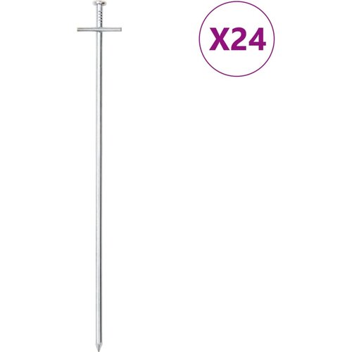 vidaXL Klinovi za šator 24 kom 29,5 cm Ø 6 mm od pocinčanog čelika Cijene