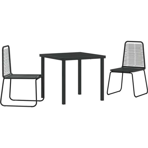  Set blagovanja za vrt - crni poliratan Cijene