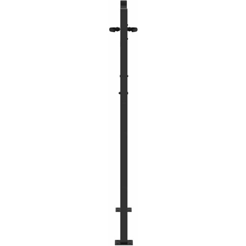  Vrtna vrata Crna 110 x 155 cm Čelik s pra&amp;scaron;kastim premazom Slike