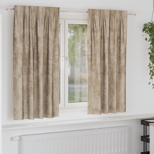 vidaXL Zavjese od baršuna 2 kom s okomitim rupama šampanjac 175x140 cm Cijene