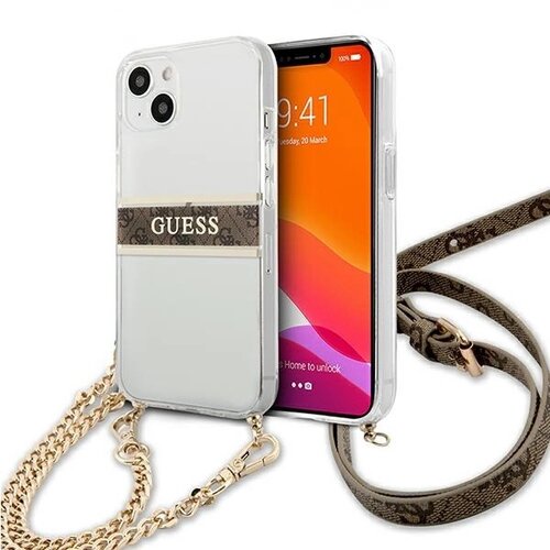 Guess OVITEK CASE ZA IPHONE 13 MINI 5.4 PROZOREN ZLAT, (21833644) Cene