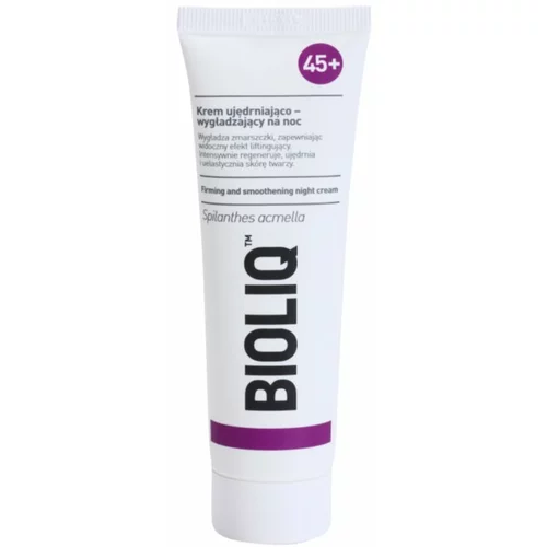 Bioliq 45+ lifting nočna krema za učvrstitev kože za glajenje poteze obraza 50 ml