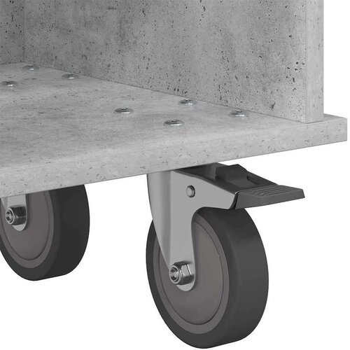  stalak Betonski sivi 100 x 35 x 35 cm Konstruirano drvo Slike